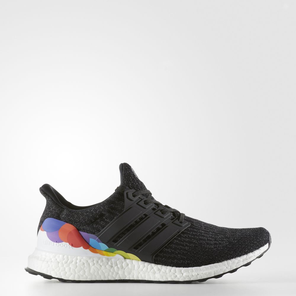 Adidas Ultraboost Pride - παπουτσια για τρεξιμο ανδρικα - Μαυρα/Μαυρα/Ασπρα,Μέγεθος: EU 36 – 54 2/3